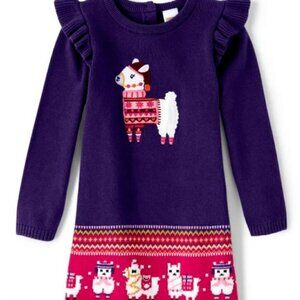 Gymboree Llama Sweater Dress - Size 8